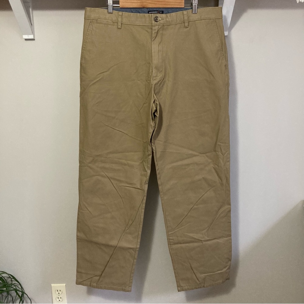 Dockers slacks, classic fit, 38x34, khaki brown tan pants, men’s trousers